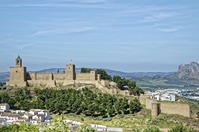 Die beeindruckende maurische Burg von Antequera. 