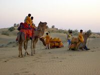 Indien Jaisalmer Kameldafari Wüste Thar