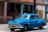 Ein Taxi während unserer Rundreise durch Kuba