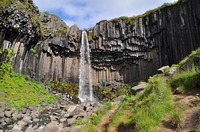 Natur, Svartifoss, Wasserfall, Island Reise