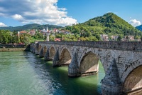 Balkan Bosnien & Herzegowina Visegrad Drina Brücke