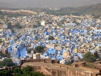 Indien Jodhpur Brahmanenhäuser Blue City