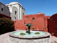 Peru, Arequipa, Brunnen