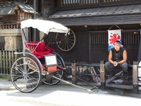 Japan, Takayama, traditionelle Kutsche