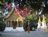 Tempel, Luang Prabang, Natur, Laos Reisen