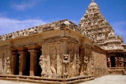 Der Kanchipuram Tempel in Südindien 