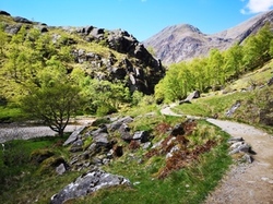 Landschaft Glen Nevis, Schottische Highlands, Wanderreise Schottland
