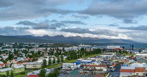 Island Akureyri Stadtbild