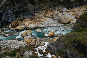 Fluss im Taroko Nationalpark in Taiwan 