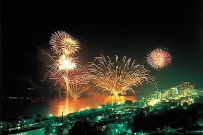 Japan Hokkaido Toyako Feuerwerk