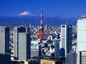 Tokio mit Fuji