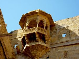 Balkon im Fort in Jaisalmer
