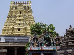 Innenhof des Ekambareshvara-Tempels in Kanchipuram