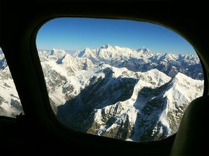 Flug zum Mt. Everest