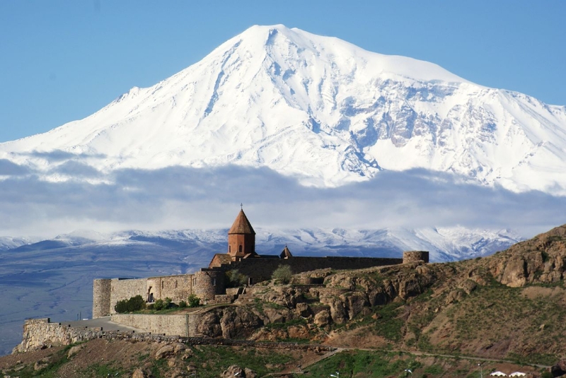 Khor Virap mit Ararat im Hintergrund