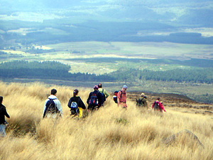 Wanderer im Tongariro Nationalpark