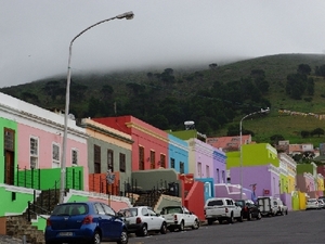 Bunte Häuser in Kapstadt