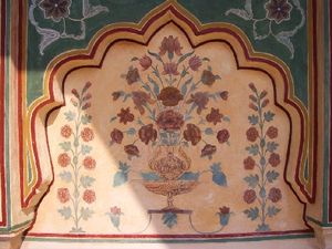 Malerei am Amber-Fort bei Jaipur