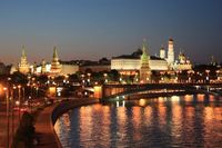 Kreml bei Nacht