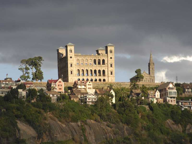 Ruinen des Königlichen Palais Rova in Antananarivo
