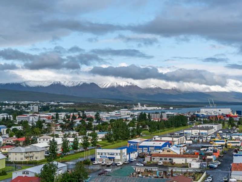 Die Hauptstadt des isländischen Nordens