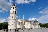 Baltikum Litauen Vilnius Weiße Kathedrale