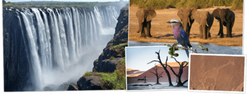 Verschiedene Eindrücke einer Südafrika, Namibia, Botswana, Simbabwe Rundreise mit Djoser