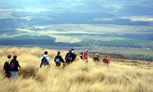Wanderer im Tongariro Nationalpark