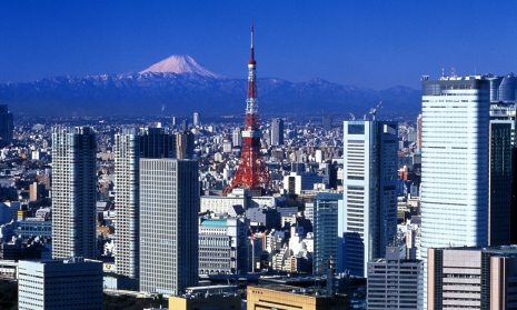 Tokio mit Fuji