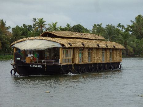 Hausboot auf den Kerala Backwaters