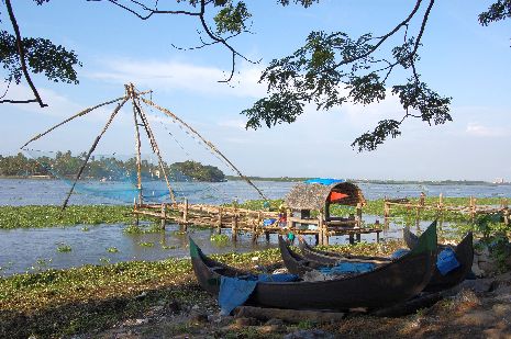 Chinesisches Fischernetz in Cochin