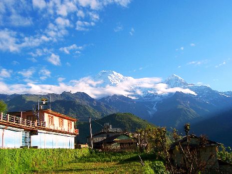 Landschaft im Annapurna-Massiv
