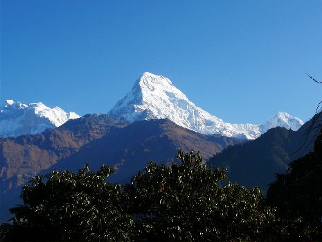 Landschaft im Annapurna-Massiv