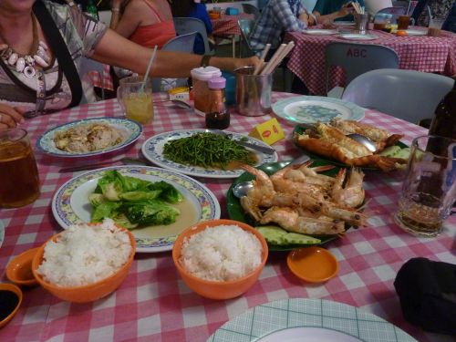Malaysia Borneo Küche Seafood Restaurant kulinarische Reise