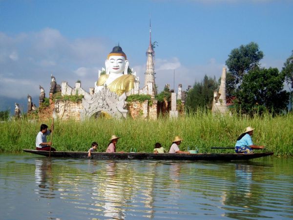 Myanmar Inle See Indein Bootsfahrt