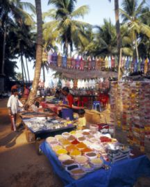 Indien Markt Frau Lichterfest Blog
