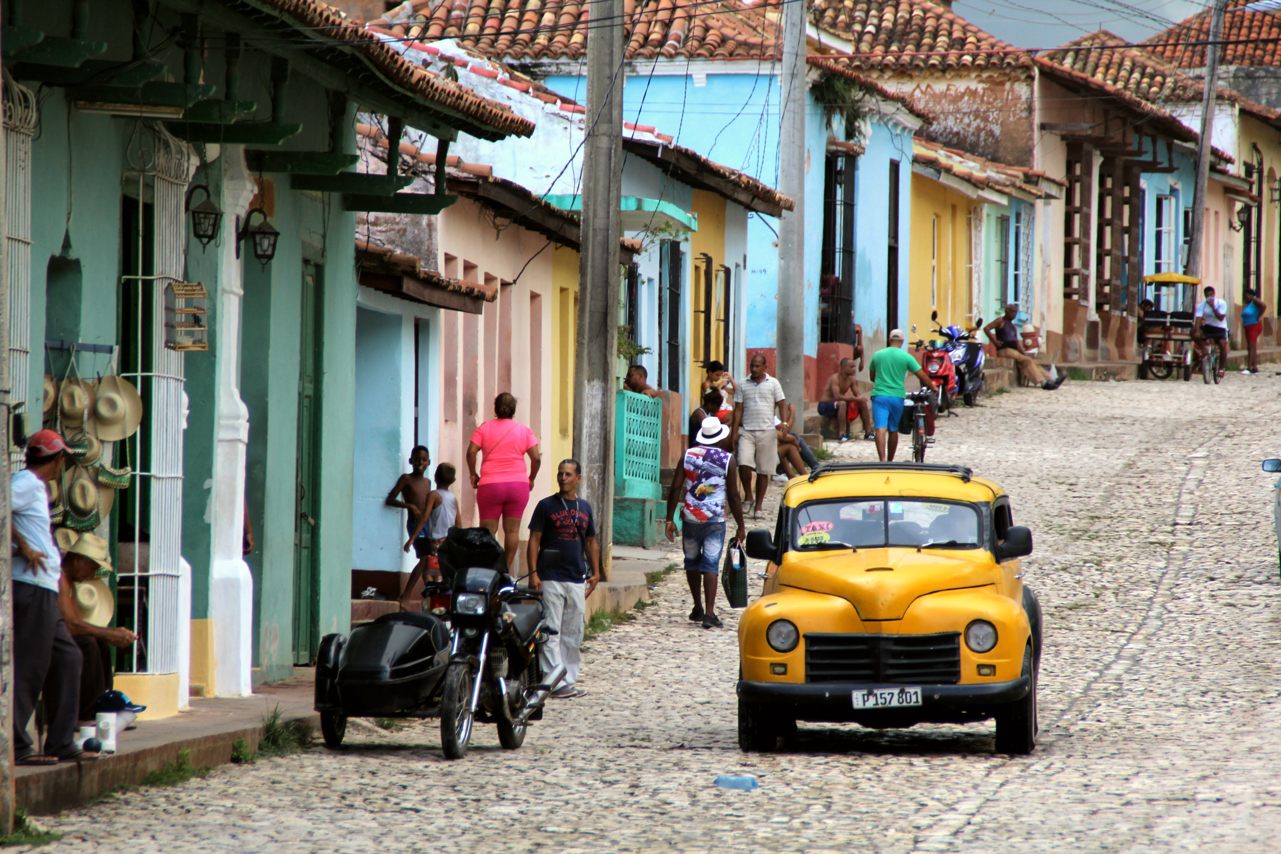 Kuba Trinidad Altstadt Sraßenszene
