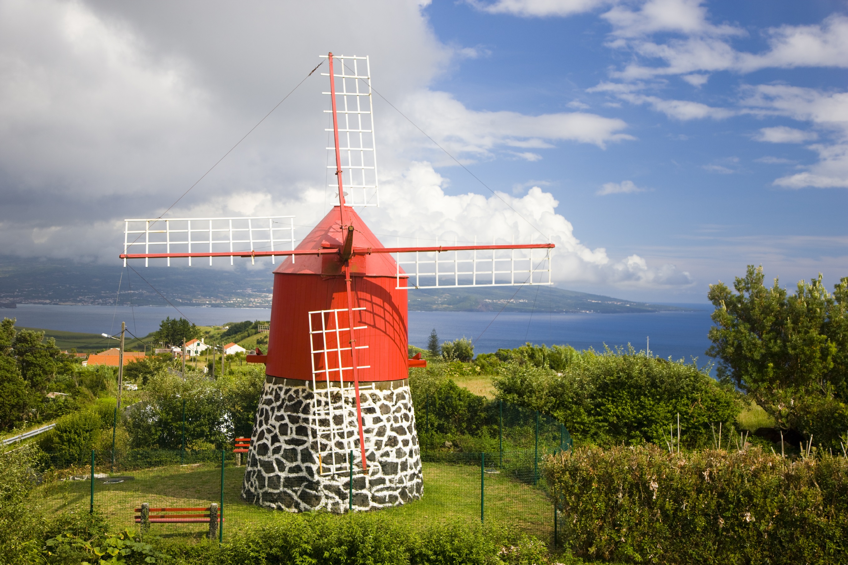 Portugal Azoren Faial Windmühle