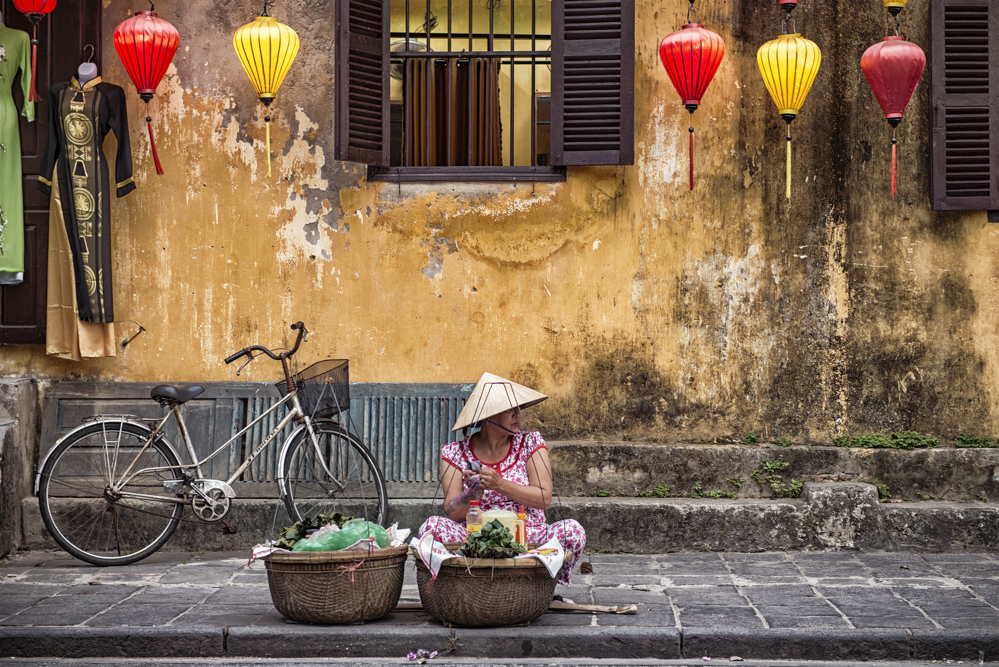 Vietnam Hoi An Straßenverkäuferin
