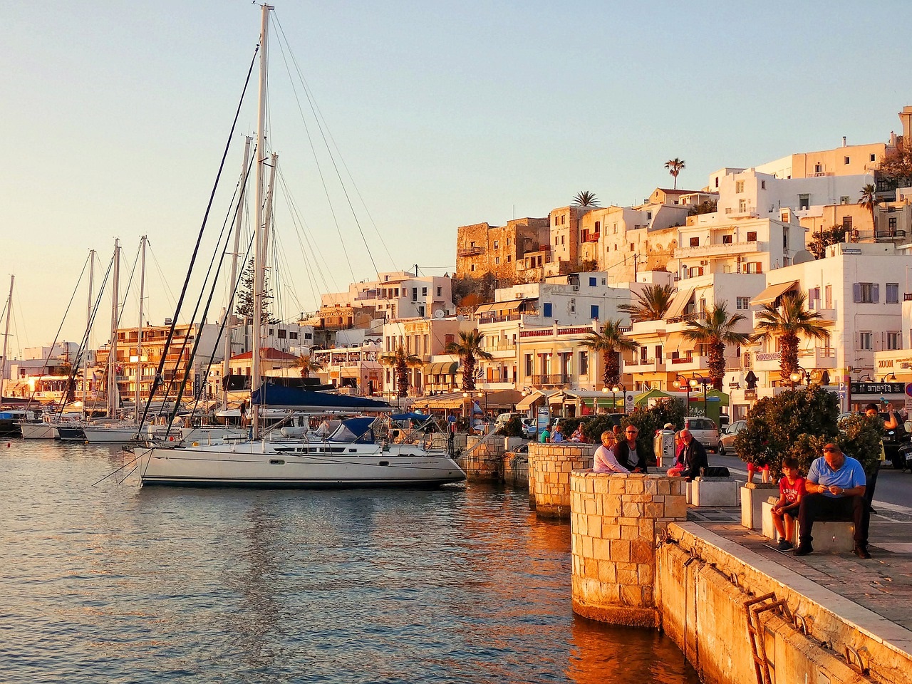 Griechenland Naxos Hafen
