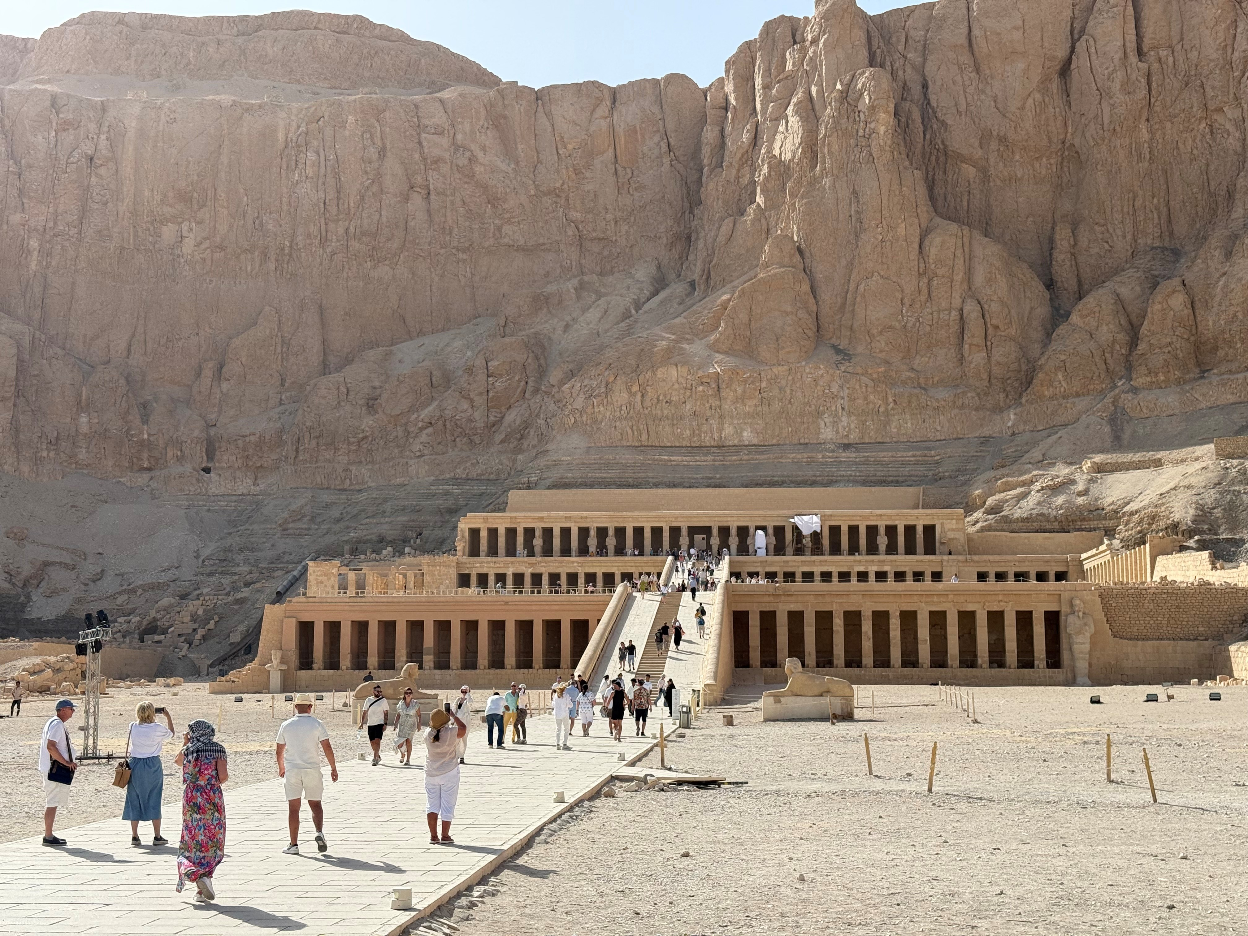 Tempel, Hatschepsut, Felsen, Luxor