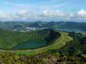 Portugal Azoren Sao Miguel Kratersee